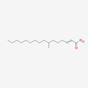 molecular formula C17H32O2 B14279969 7-Methylhexadec-2-enoic acid CAS No. 160017-67-4