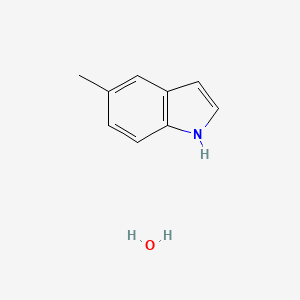 molecular formula C9H11NO B14279986 5-methyl-1H-indole;hydrate CAS No. 141726-20-7