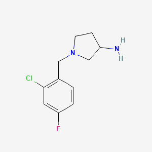 B1427999 1-(2-Chloro-4-fluorobenzyl)pyrrolidin-3-amine CAS No. 1247243-31-7