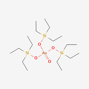 molecular formula C18H45AsO4Si3 B14280003 Bis(triethylsilyloxy)arsoryloxy-triethylsilane CAS No. 137823-33-7