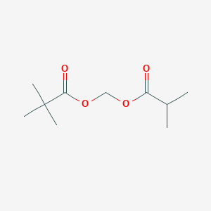 Propanoic acid, 2,2-dimethyl-, (2-methyl-1-oxopropoxy)methyl ester