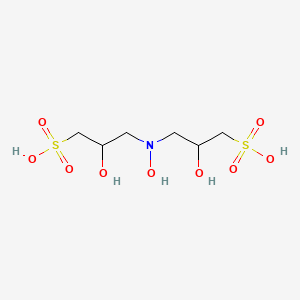 molecular formula C6H15NO9S2 B14280031 3,3'-(Hydroxyazanediyl)bis(2-hydroxypropane-1-sulfonic acid) CAS No. 134559-72-1