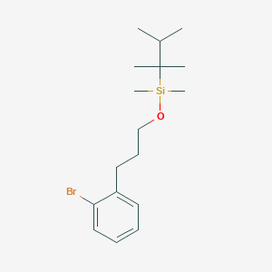 [3-(2-Bromophenyl)propoxy](2,3-dimethylbutan-2-yl)dimethylsilane