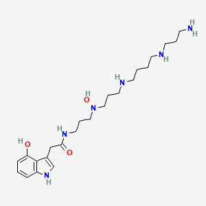 molecular formula C23H40N6O3 B14280051 Agelenotoxin 448 CAS No. 128550-00-5