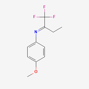 (2E)-1,1,1-Trifluoro-N-(4-methoxyphenyl)butan-2-imine