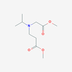 molecular formula C10H19NO4 B1428013 3-[(2-甲氧基-2-氧代乙基)(丙-2-基)氨基]丙酸甲酯 CAS No. 1249253-89-1