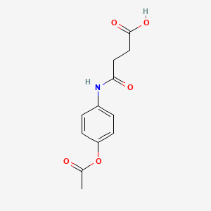 Butanoic acid, 4-[[4-(acetyloxy)phenyl]amino]-4-oxo-