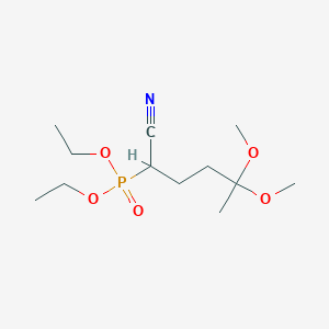 Diethyl (1-cyano-4,4-dimethoxypentyl)phosphonate