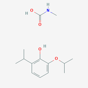 Methylcarbamic acid;2-propan-2-yl-6-propan-2-yloxyphenol