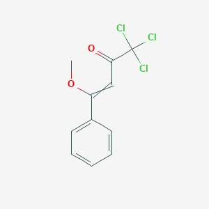 molecular formula C11H9Cl3O2 B14280164 1,1,1-Trichloro-4-methoxy-4-phenylbut-3-en-2-one CAS No. 156519-20-9