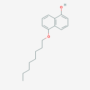 molecular formula C18H24O2 B14280180 5-(Octyloxy)naphthalen-1-OL CAS No. 129561-04-2