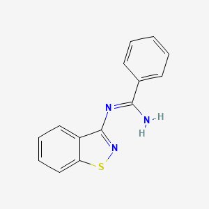 Benzenecarboximidamide, N-1,2-benzisothiazol-3-yl-