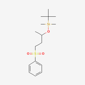 {[4-(Benzenesulfonyl)butan-2-yl]oxy}(tert-butyl)dimethylsilane