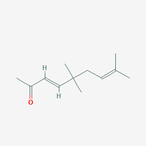 molecular formula C12H20O B14280218 (3E)-5,5,8-trimethylnona-3,7-dien-2-one 