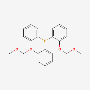 molecular formula C22H23O4P B14280237 Bis[2-(methoxymethoxy)phenyl](phenyl)phosphane CAS No. 124629-79-4