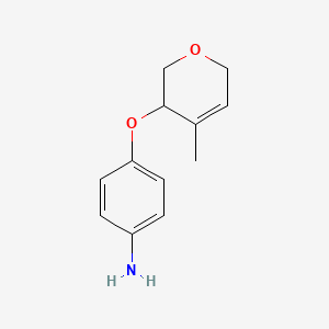 4-[(4-Methyl-3,6-dihydro-2H-pyran-3-yl)oxy]aniline