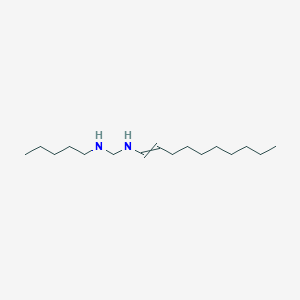 molecular formula C16H34N2 B14280288 N-(Dec-1-en-1-yl)-N'-pentylmethanediamine CAS No. 143851-62-1