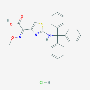 B142803 2-(Tritylamino)-alpha-(methoxyimino)-4-thiazoleacetic acid hydrochloride CAS No. 131004-28-9