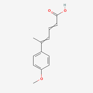 5-(4-Methoxyphenyl)hexa-2,4-dienoic acid