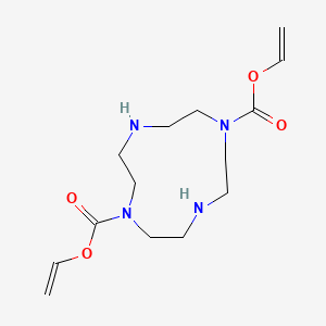 molecular formula C14H24N4O4 B14280306 Diethenyl 1,4,7,10-tetraazacyclododecane-1,7-dicarboxylate CAS No. 162148-44-9