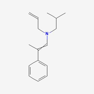 N-(2-Methylpropyl)-2-phenyl-N-(prop-2-en-1-yl)prop-1-en-1-amine