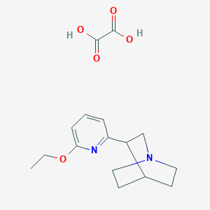 3-(6-Ethoxypyridin-2-yl)-1-azabicyclo[2.2.2]octane;oxalic acid