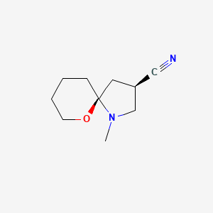 (3R,5S)-1-methyl-6-oxa-1-azaspiro[4.5]decane-3-carbonitrile