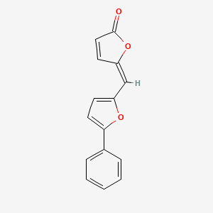 (5E)-5-[(5-phenylfuran-2-yl)methylidene]furan-2(5H)-one