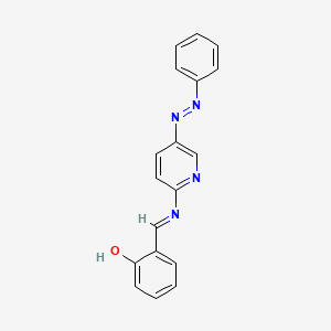 6-[({5-[(E)-Phenyldiazenyl]pyridin-2-yl}amino)methylidene]cyclohexa-2,4-dien-1-one