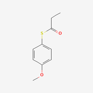 molecular formula C10H12O2S B14280428 S-(4-Methoxyphenyl) propanethioate CAS No. 120346-05-6