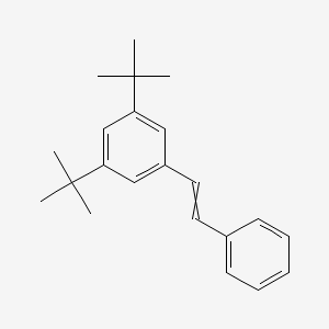 molecular formula C22H28 B14280430 1,3-Di-tert-butyl-5-(2-phenylethenyl)benzene CAS No. 140431-85-2