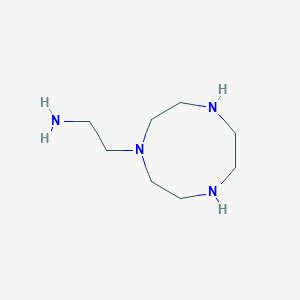 molecular formula C8H20N4 B14280437 1H-1,4,7-Triazonine-1-ethanamine, octahydro- CAS No. 127723-03-9