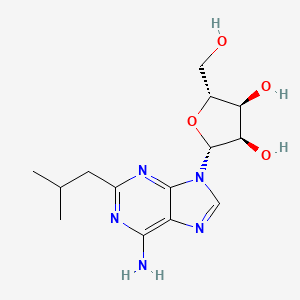 (2R,3R,4S,5R)-2-[6-amino-2-(2-methylpropyl)purin-9-yl]-5-(hydroxymethyl)oxolane-3,4-diol