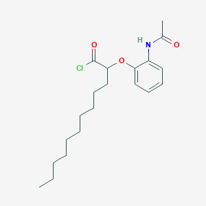 2-(2-Acetamidophenoxy)dodecanoyl chloride