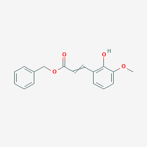 molecular formula C17H16O4 B14280507 Benzyl 3-(2-hydroxy-3-methoxyphenyl)prop-2-enoate CAS No. 152368-06-4