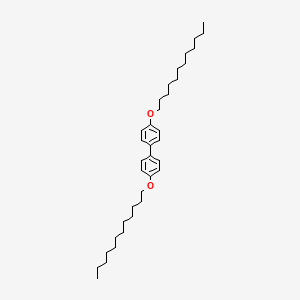 molecular formula C36H58O2 B14280518 4,4'-Bis(dodecyloxy)-1,1'-biphenyl CAS No. 134926-11-7