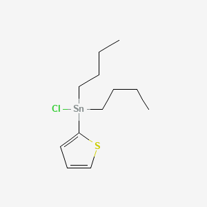 molecular formula C12H21ClSSn B14280528 Dibutyl(chloro)(thiophen-2-yl)stannane CAS No. 123431-12-9