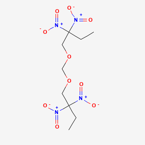 molecular formula C9H16N4O10 B14280576 1-[(2,2-Dinitrobutoxy)methoxy]-2,2-dinitrobutane CAS No. 156270-33-6