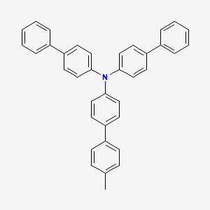 molecular formula C37H29N B14280583 N,N-Di([1,1'-biphenyl]-4-yl)-4'-methyl[1,1'-biphenyl]-4-amine CAS No. 134305-51-4