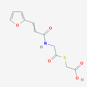 ({N-[3-(Furan-2-yl)acryloyl]glycyl}sulfanyl)acetic acid