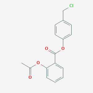 molecular formula C16H13ClO4 B142806 2-(乙酰氧基)苯甲酸 4-(氯甲基)苯酯 CAS No. 410071-22-6