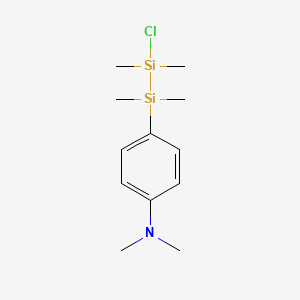 4-(2-Chloro-1,1,2,2-tetramethyldisilanyl)-N,N-dimethylaniline