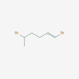 1,5-Dibromohex-1-ene