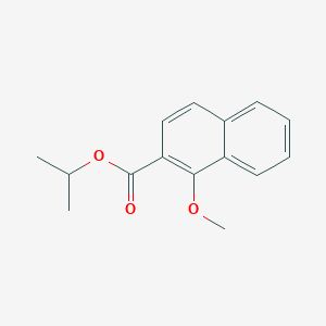 molecular formula C15H16O3 B14280618 Propan-2-yl 1-methoxynaphthalene-2-carboxylate CAS No. 127721-15-7