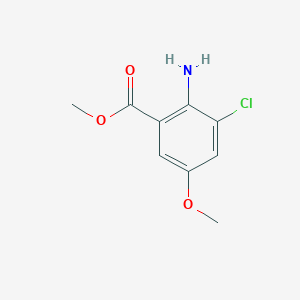 B1428063 Methyl 2-amino-3-chloro-5-methoxybenzoate CAS No. 1247737-26-3