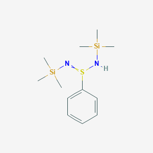 molecular formula C12H24N2SSi2 B14280650 N,N'-Bis(trimethylsilyl)benzenesulfinimidamide CAS No. 138484-85-2