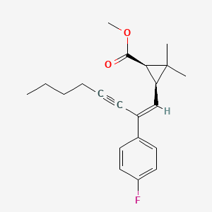 methyl (1R,3S)-3-[(Z)-2-(4-fluorophenyl)oct-1-en-3-ynyl]-2,2-dimethylcyclopropane-1-carboxylate