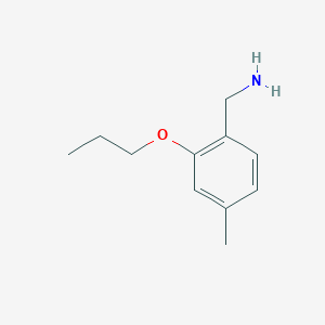 B1428067 (4-Methyl-2-propoxyphenyl)methanamine CAS No. 1248041-79-3