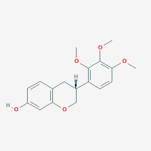 (3R)-3-(2,3,4-trimethoxyphenyl)-3,4-dihydro-2H-chromen-7-ol