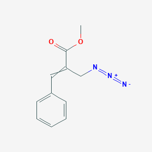 molecular formula C11H11N3O2 B14280726 Methyl 2-(azidomethyl)-3-phenylprop-2-enoate CAS No. 124957-63-7